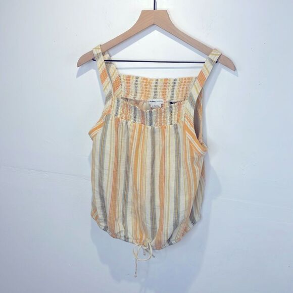 Prana Women Little Palm Cami (L) Leapfrog Stripe - Picture 1 of 9